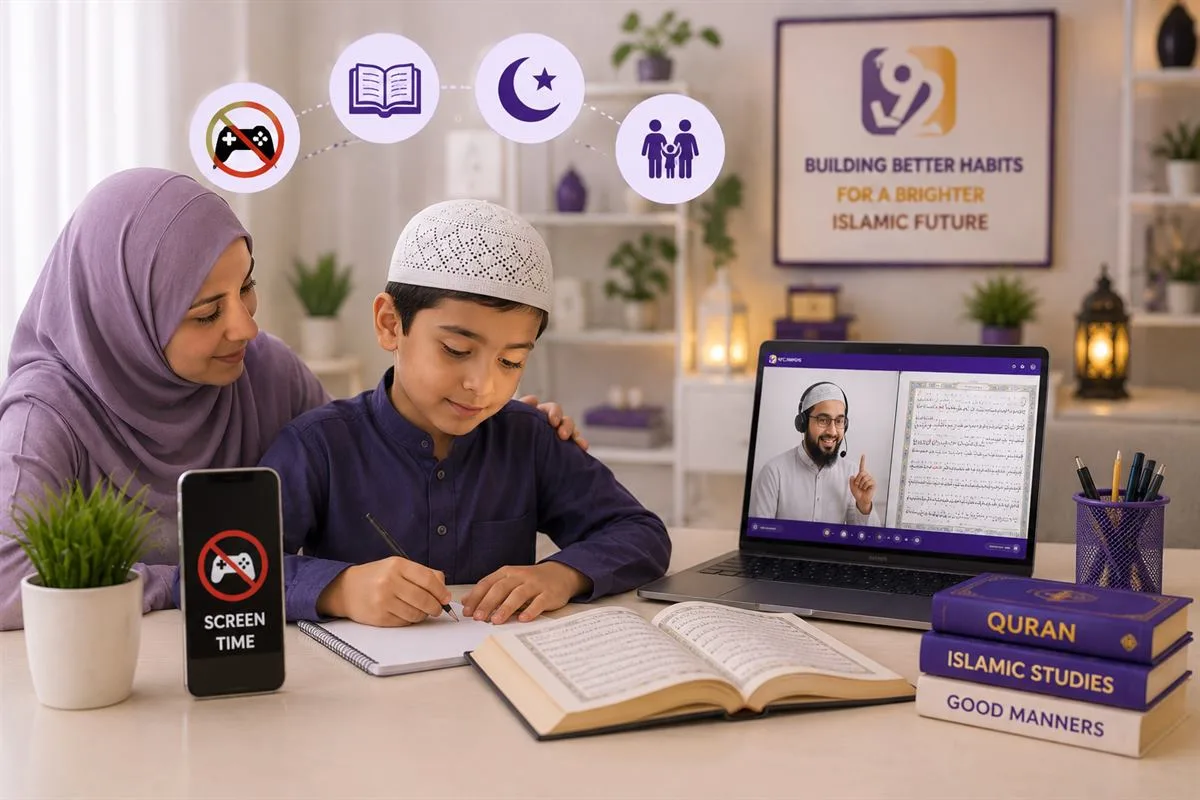 How to Reduce Screen Time and Mobile Addiction in Muslim Children