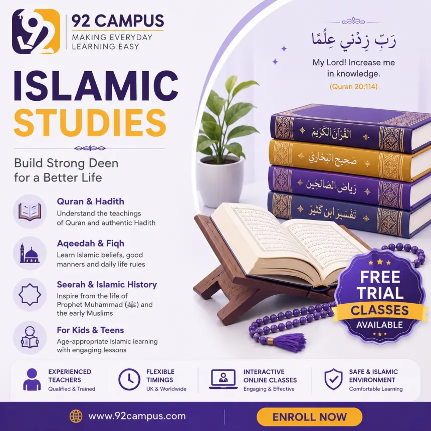 Islamic Studies online classes for Muslim children