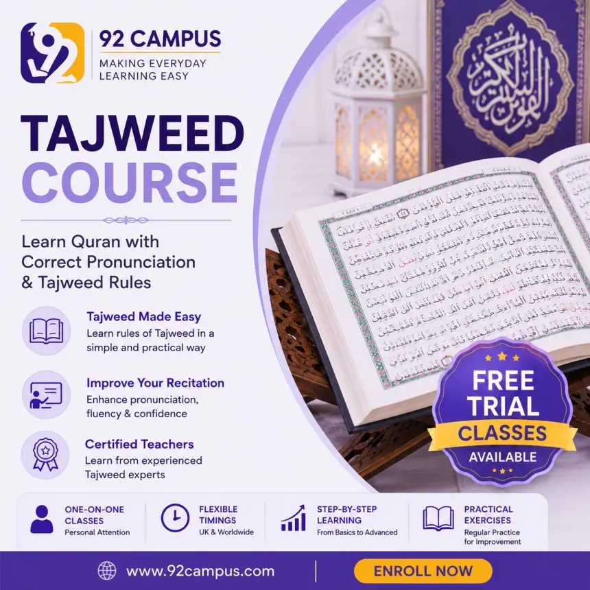Tajweed classes online with qualified Quran teachers