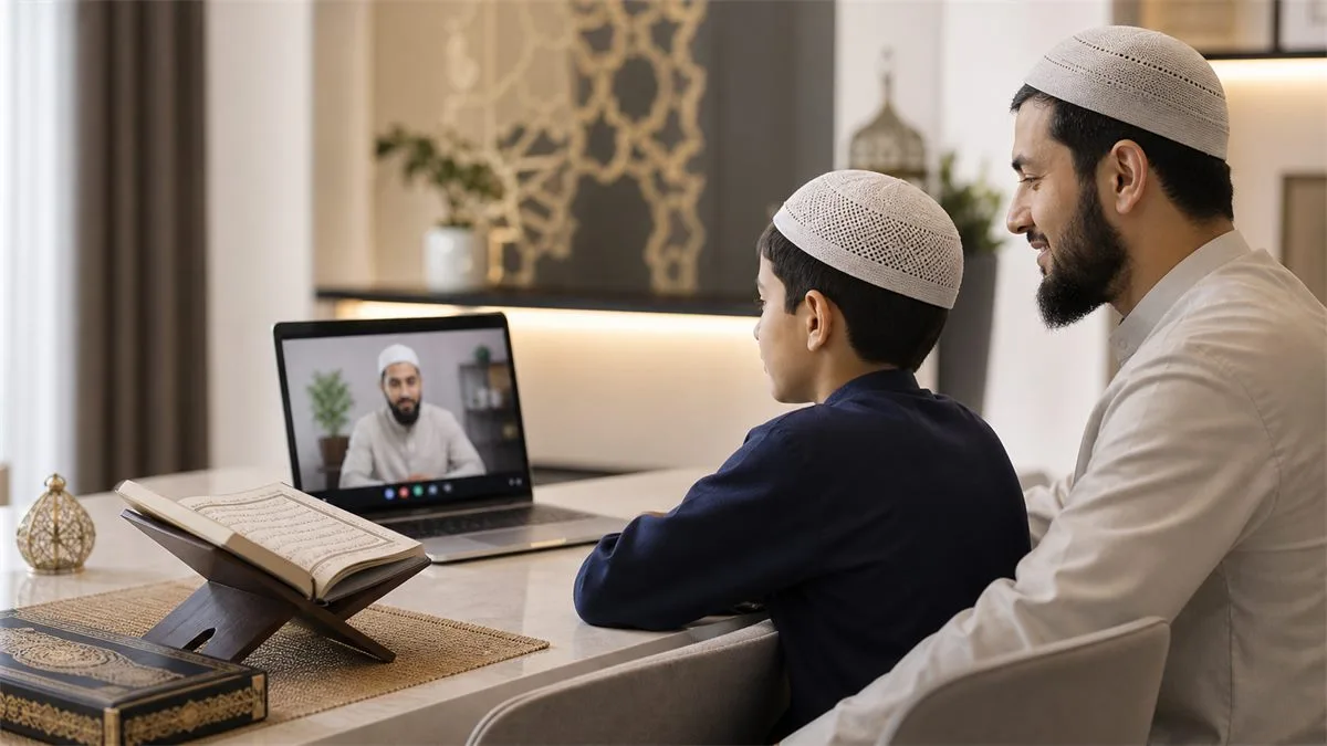 Online Quran learning at home